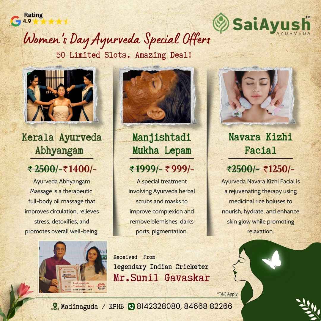 Celebrate Women’s Day with Exclusive Ayurveda Specials!